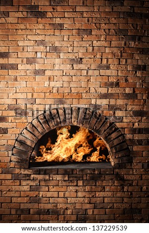 A Traditional Oven For Cooking And Baking Pizza.