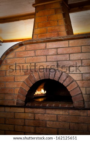 A traditional oven for cooking.