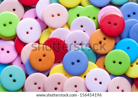 Multicolored buttons as bright, fun background