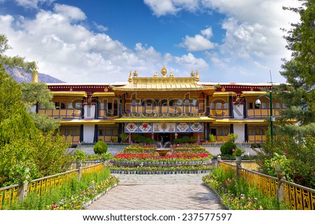 Norbulingka the Summer Palace of Dalai Lama, Lhasa, Tibet