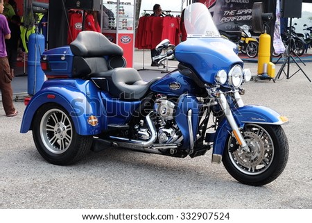 Luxury Motorbike\
Motorbike model Harley Davidson display at Malaysian Agro Exposition Park Malaysia on 17th. October 2015