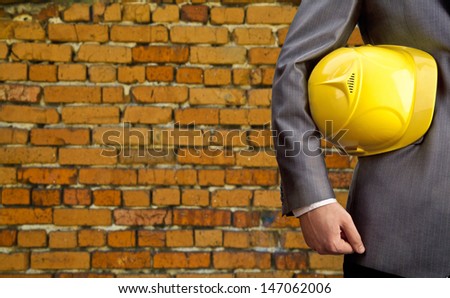engineer yellow helmet for workers security
