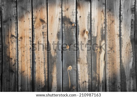 Backdrop of old retro vintage style wooden yellow or brown board background