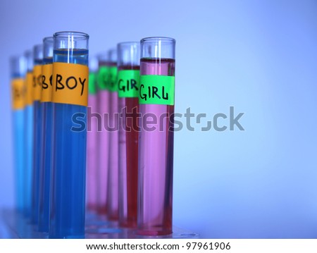 test tubes in a chemical pregnancy