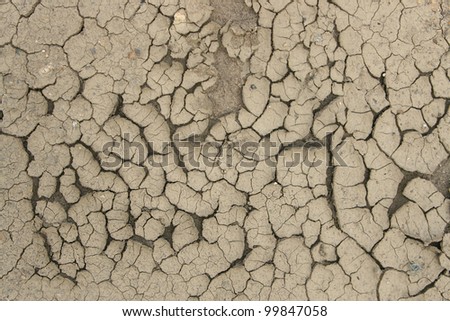 Dry soil background  Dry soil texture on the ground