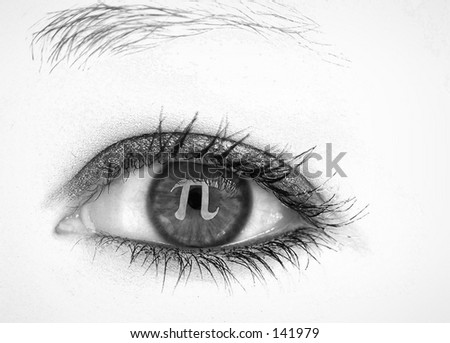 Eye with PI symbol