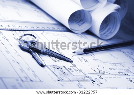 architecture plans and keys