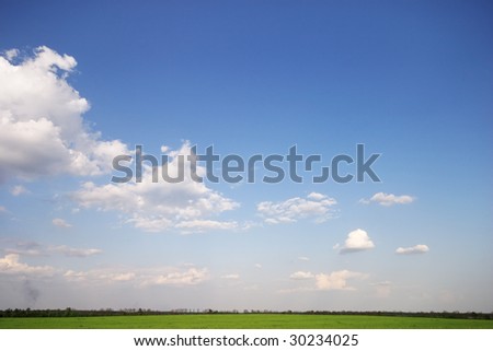 sky and horizon with earth curvature