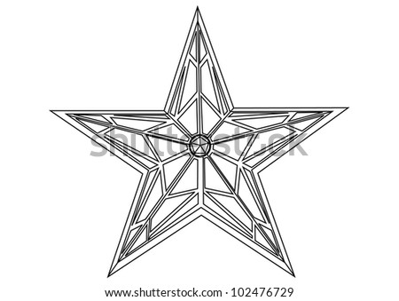 Star With Outline