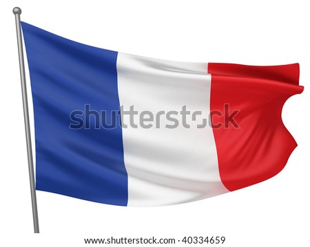 national flag of france. stock photo : France National Flag