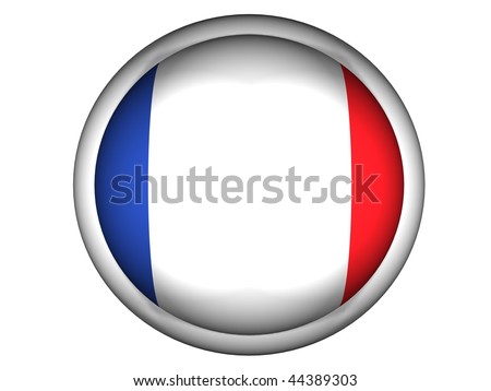 national flag of france. stock photo : National Flag of France | Button Style |