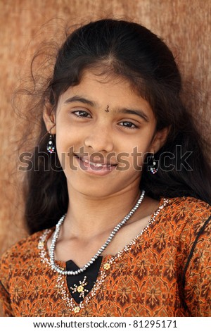 stock photo Indian teen beautiful teen girl