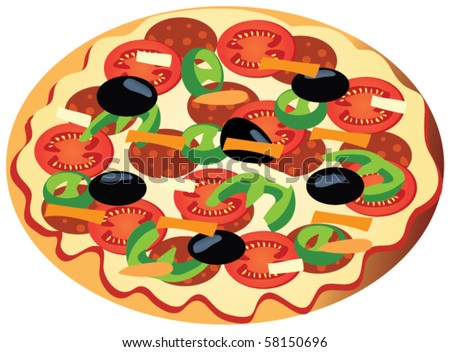 vector pizza