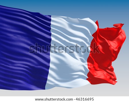 French Flag Flying