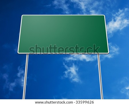 road signs blank