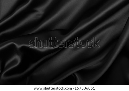 Black Texture - Dark Wavy Glossy Silk Drapery