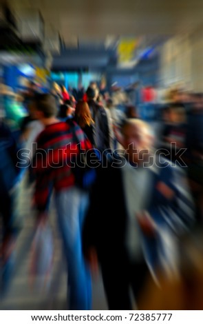 Crowd at Railway Station