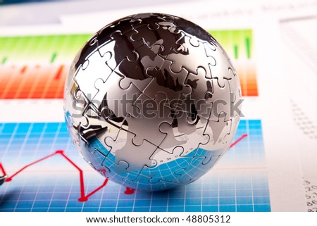 Puzzle Globe - business concept