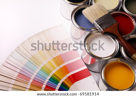 Paining concept! Paint cans