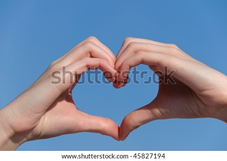 Heart shaped hands