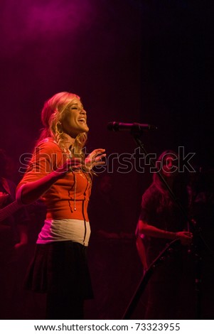 RAMONA - SEPTEMBER 25: Singer songwriter Nova performs at the Ramona Main stage on Sept. 25, 2009 in Ramona, California.
