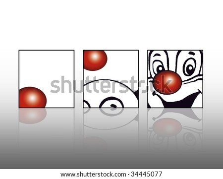 red nose outline