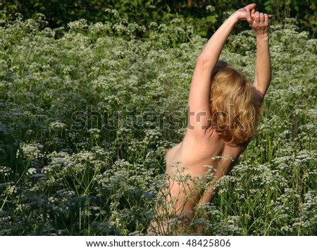 stock photo beautiful naked woman on grass stock photo beautiful naked woman on grass