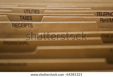 Cardboard Filing System Taxes