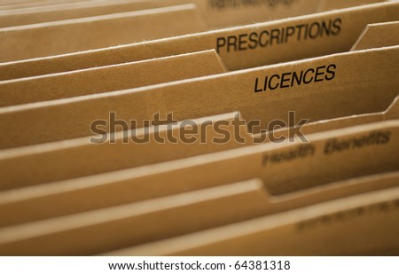 Cardboard Filing System Licenses