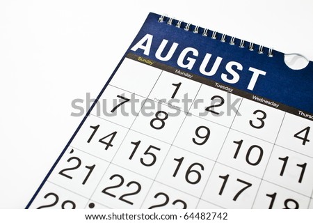 Wall Calendar August