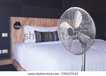electric fan in the room