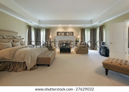Huge Master Bedrooms on Large Master Bedroom Stock Photo 27629032   Shutterstock