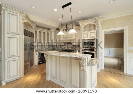 Kitchen in new construction house
