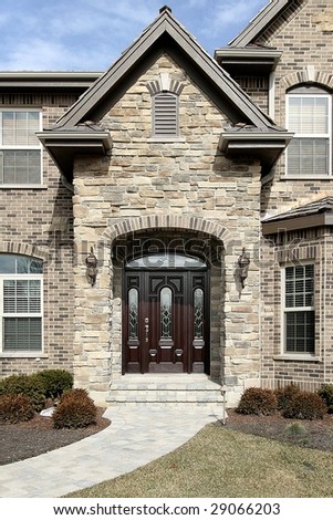 Entry of upscale home
