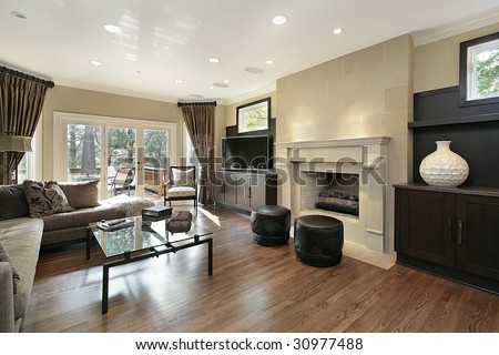 Family room in luxury home