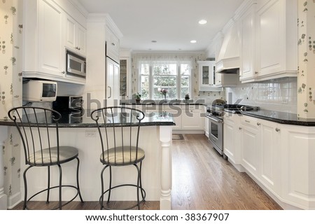 Cabinetry Kitchen on Kitchen With White Cabinetry Stock Photo 38367907   Shutterstock