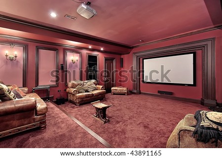Theater in upscale home