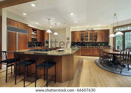 Kitchen in luxury home with \