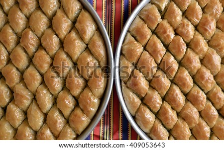 Turkish baklava made from gaziantep very famous sweet in Turkey.