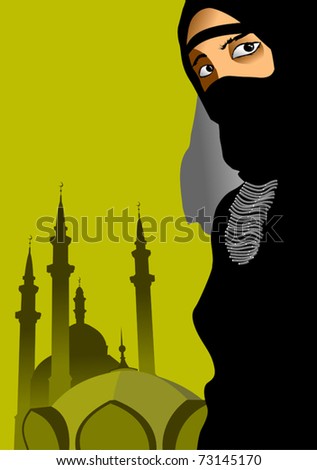 Illustration on the theme of the Muslim religion;