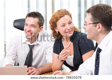 Real office worker on meeting in Hi Res