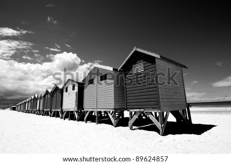 Black and white Bathing Boxes