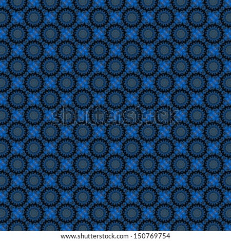 Blue Background with Round Pattern