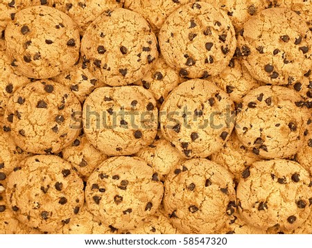 Chocolate chips cookies wallpaper background