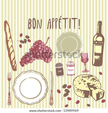 French Food Background