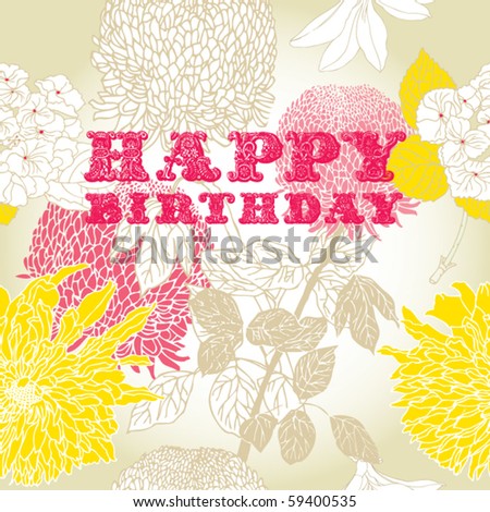 ... vector happy birthday vintage cupcake background fi