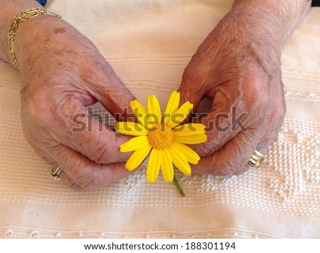 elderly hand