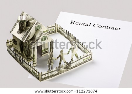 rental contract and the money cut from the house