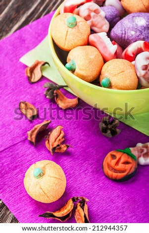 jujube and pumpkin souffle of a holiday Halloween