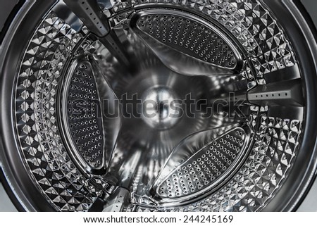 steel drum inside the washing machine